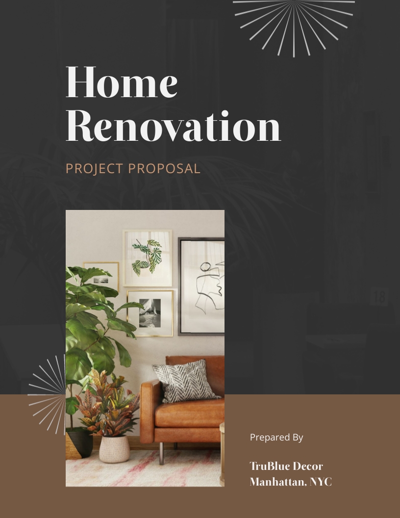 Home Renovation Proposal Template Visme Home Remodeling and